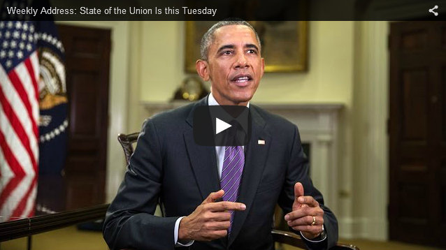 Weekly Address: State of the Union Is This Tuesday