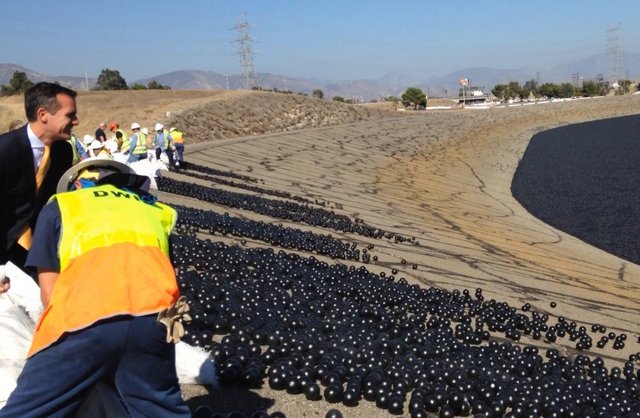 LA Mayor Announces Completion of ‘Shade Ball’ Cover Project at Los Angeles Reservoir