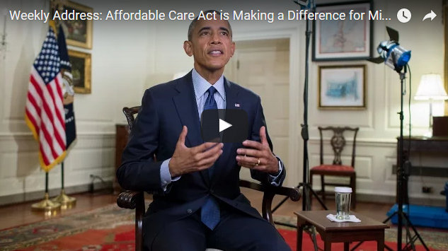 President Obama’s Weekly Address: Obamacare Making a Difference for Millions of Americans