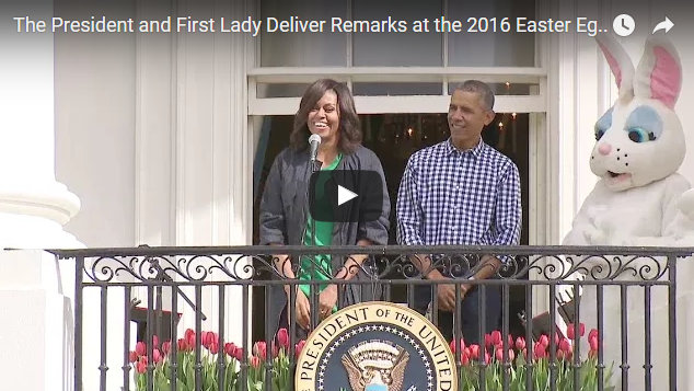 The President and First Lady at the 2016 Easter Egg Roll