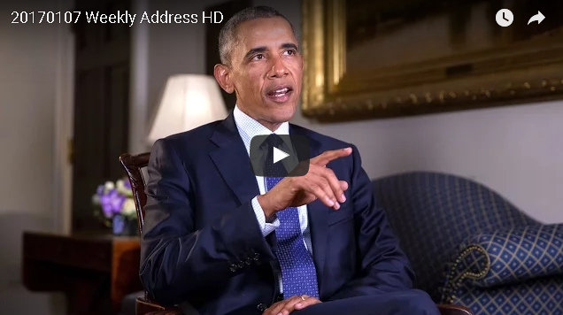 President Obama’s Weekly Address & Preview Of Farewell Address On Tuesday
