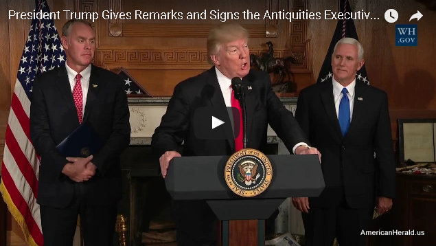 President Trump at Signing of Executive Order on the Antiquities Act