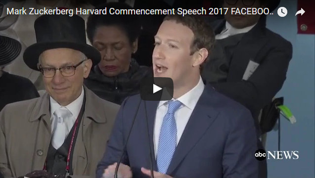 Mark Zuckerberg Delivers Harvard Commencement Address