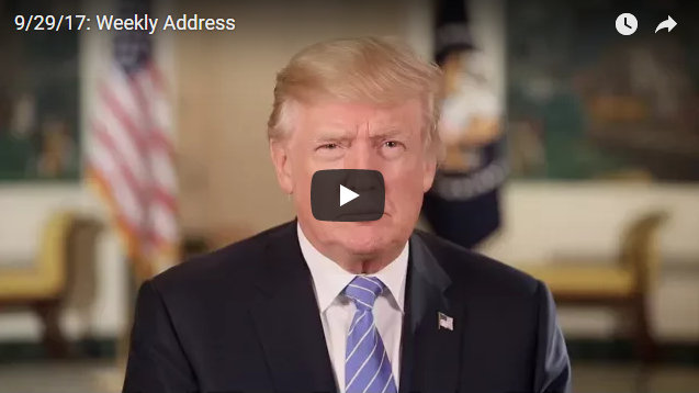 President Trump’s Weekly Address…This Week on Puerto Rico & Taxes