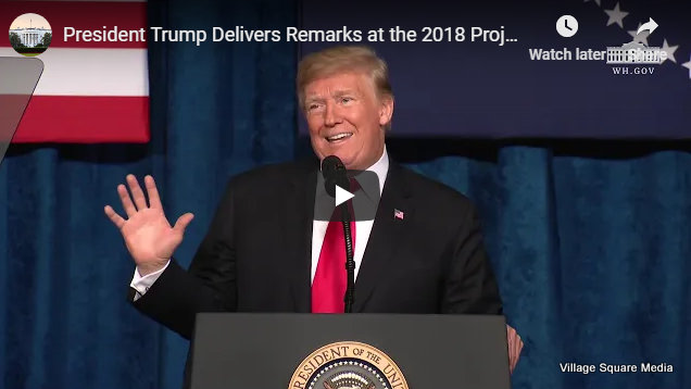 President Trump at the 2018 Project Safe Neighborhoods National Conference
