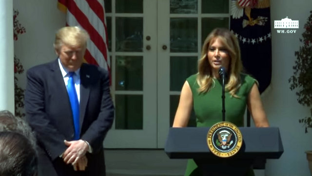 President Trump at the National Day of Prayer Service
