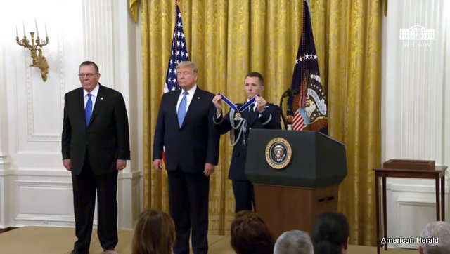 President Trump at the Presentation of the Presidential Medal of Freedom to General Jack Keane