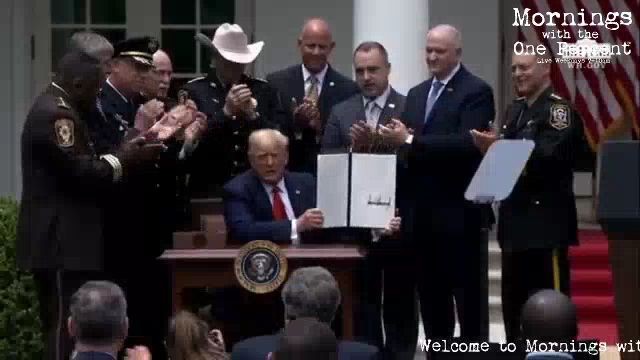 Trump Sign’s Executive Order Banning Chokeholds & Safe Policing for Safe Communities
