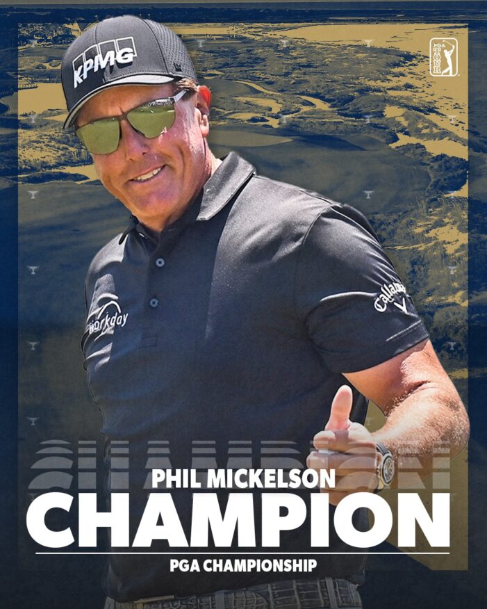 Phil Mickelson, 50, Becomes Oldest Major Winner in History with PGA Championship Victory
