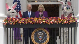 President Biden and First Lady Jill Biden at the 2022 White House Easter Egg Roll